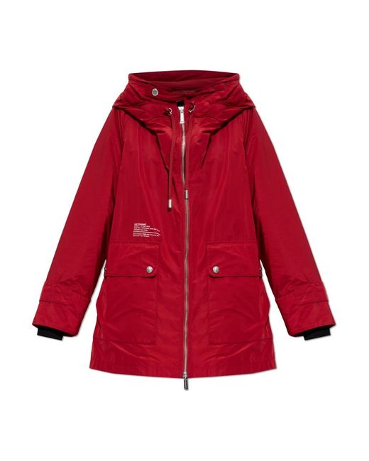 DSquared² Jassen ,Rood ,Parka Met Capuchon in het Red