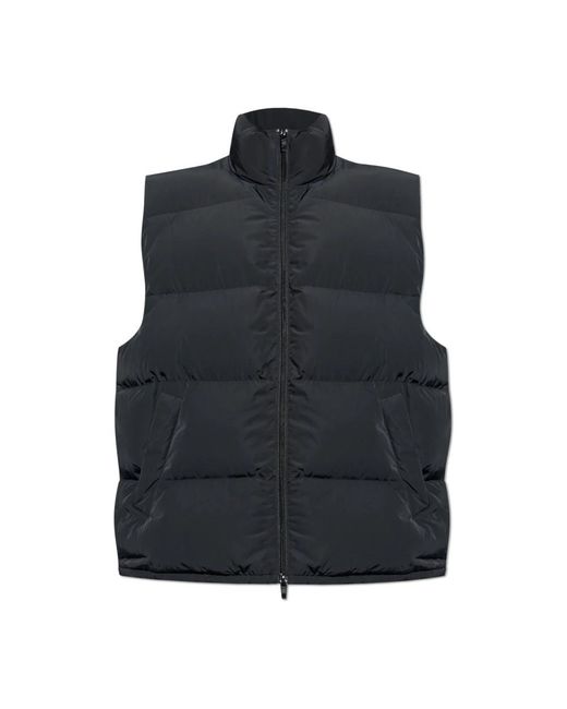 Balenciaga Jassen ,Zwart ,Gewatteerd Vest Uit De Skiwear-Collectie in het Blue voor heren