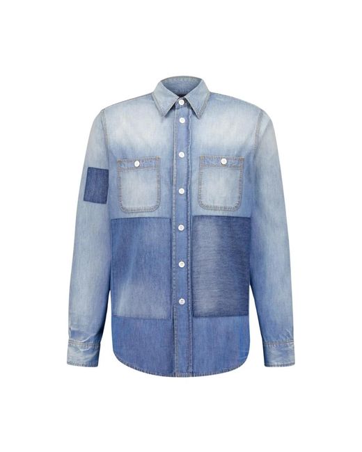 Denim Shirts Givenchy de hombre de color Blue