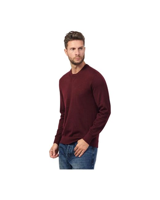ARMANI EXCHANGE Red Round-Neck Knitwear for men