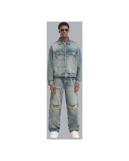 Denim Jackets Represent de hombre de color Blue