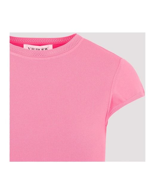 Victoria Beckham Pink Rosa cap sleeve mini kleid