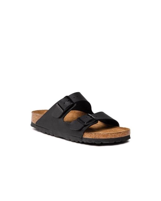 Birkenstock Black Sliders for men