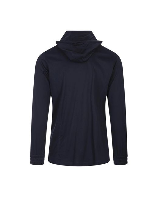 Kiton Blue Zip-Throughs for men