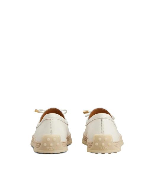 Tod's White Loafers
