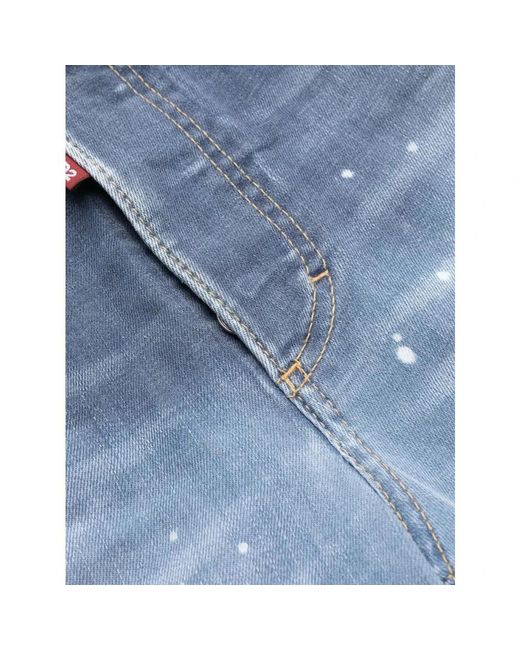 DSquared² Blue Straight Fit Jeans