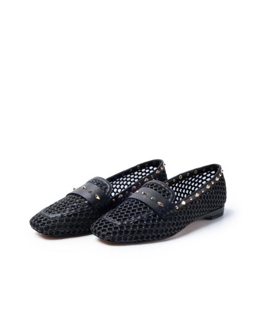Emanuélle Vee Blue Loafers