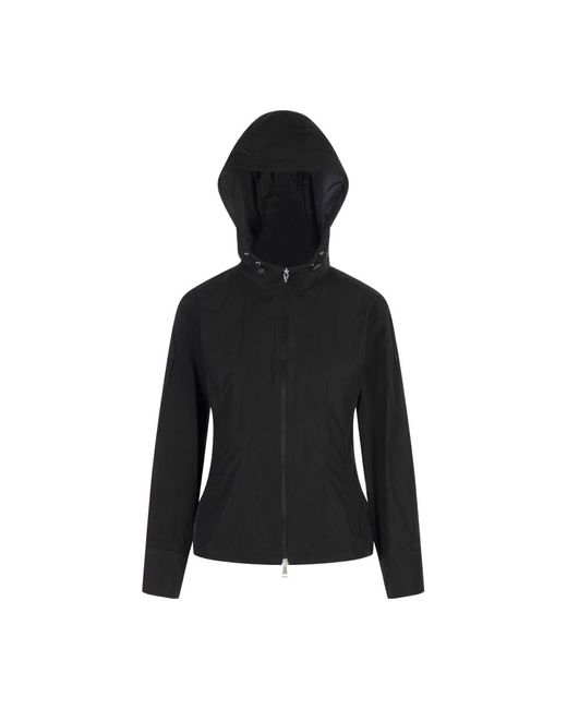 Moncler Jassen ,Zwart ,Katoen Zwarte Jassen Met Polyester En Katoen in het Black