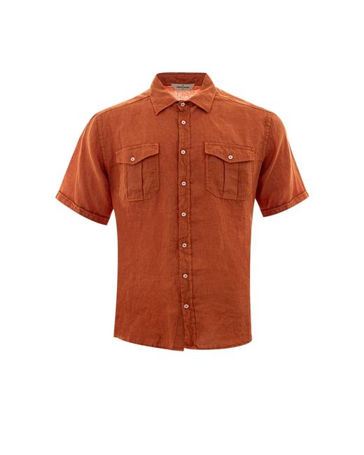 Shirts > short sleeve shirts Gran Sasso pour homme en coloris Orange