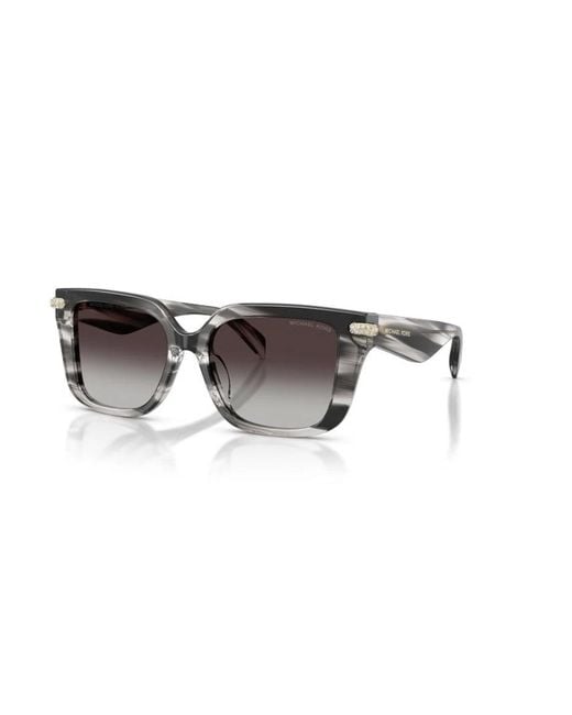 Michael Kors Brown Square Santo Domingo Sunglasses