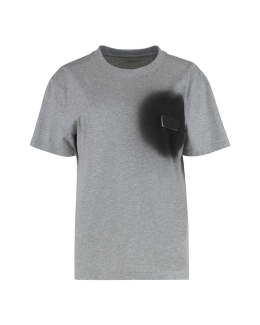 MM6 by Maison Margiela Gray T-Shirts