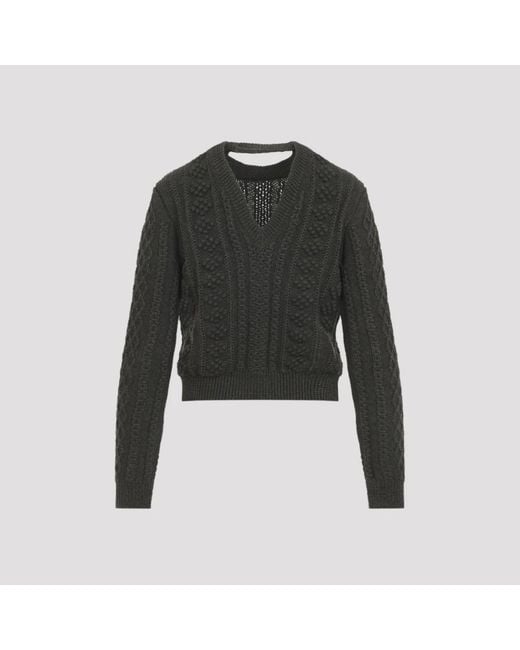 Jil Sander Black Round-Neck Knitwear