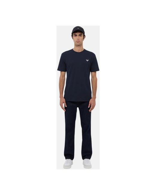 Emporio Armani Blue T-Shirts for men