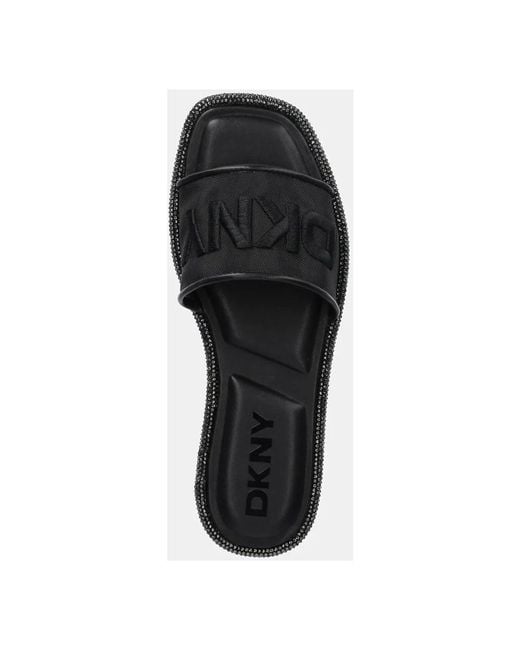 DKNY Badin Logo Slides in het Black