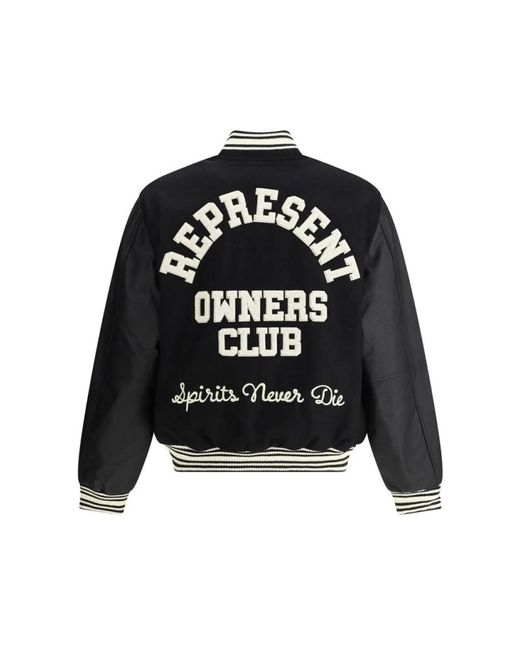 Represent Black Bomber Jackets for men