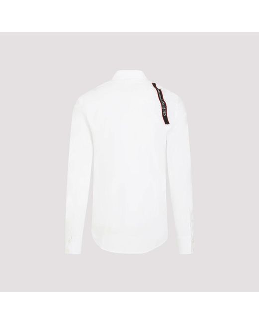 Alexander McQueen Weißes harness hemd in White für Herren