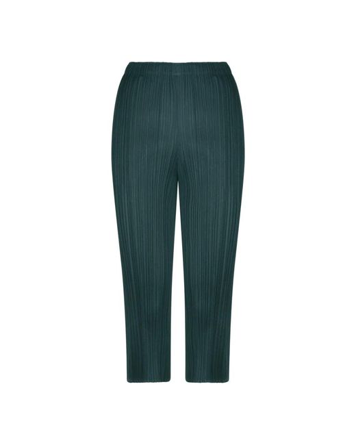 Issey Miyake Green Slim-Fit Trousers