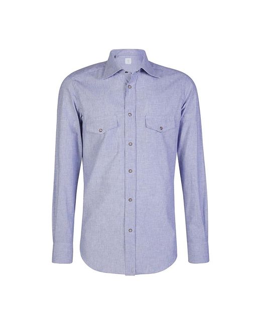 Eleventy Blue Casual Shirts for men