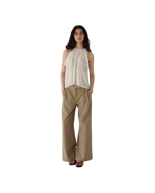 Designers Remix Natural Iola Halter Top Cream