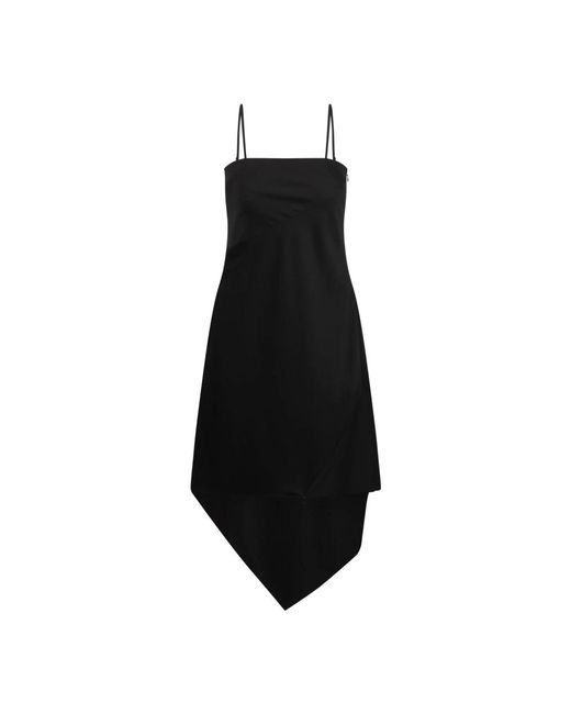 Helmut Lang Black Midi Dresses