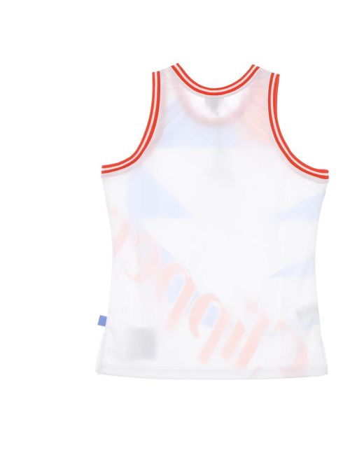 Mitchell & Ness Fitness ,Veelkleurig ,Polyester Nba Basketball Tank Top Hardwood Classics in het Red voor heren