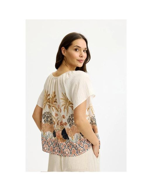Blouses iN FRONT de color Metallic