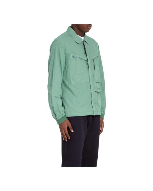 C P Company Stylische nylon overshirt jacke in Green für Herren