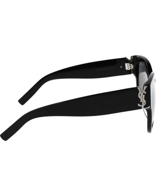 Saint Laurent Black Ikonoische sonnenbrille mit 2 jahren garantie