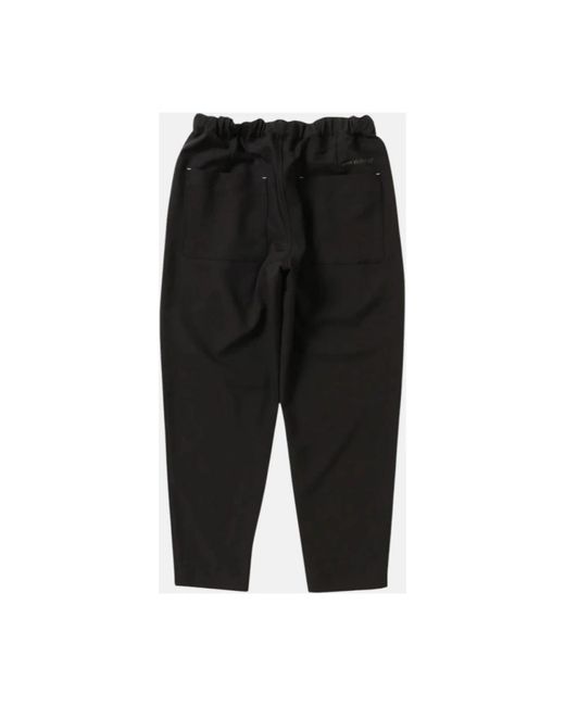 And Wander Black Wide Trousers for men