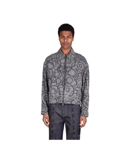 ANDERSSON BELL Gray Light Jackets for men
