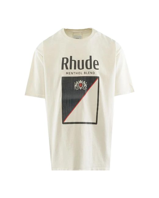 Rhude Natural T-Shirts for men