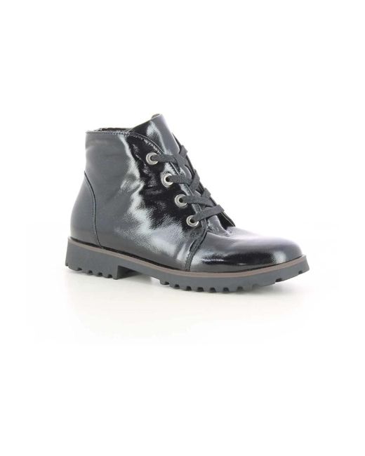 Lace-Up Boots di Waldläufer in Black