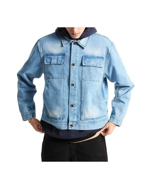 Vans Premium Mcavoy Trucker Jacket in het Blue voor heren