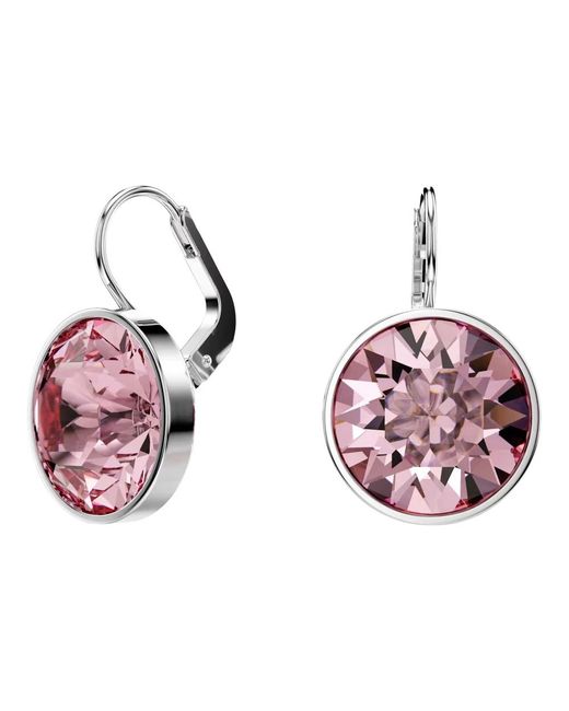 Earrings Swarovski de color Pink