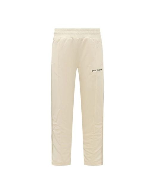 Palm Angels Natural Straight Trousers for men