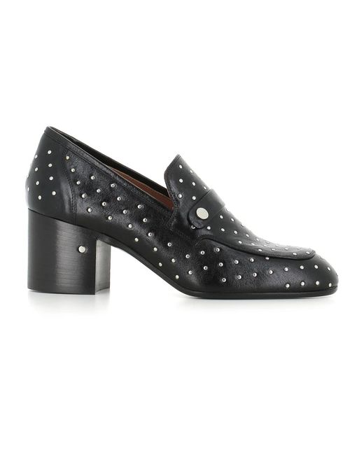 Laurence Dacade Black Schwarze Sandalen Mit Nieten Aus Leder
