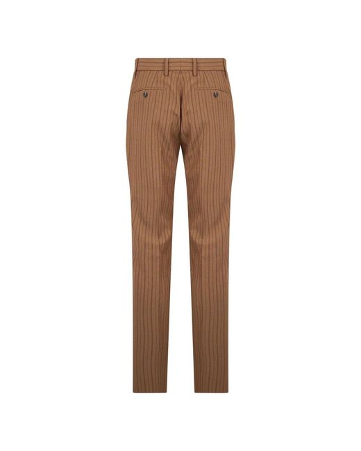 Moschino Brown Slim-Fit Trousers for men