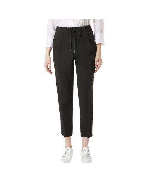 Gas Cropped Broek in het Black