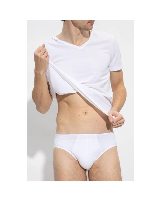 Hanro Ondergoed ,Wit ,Katoen Cotton Superior Brief in het White voor heren
