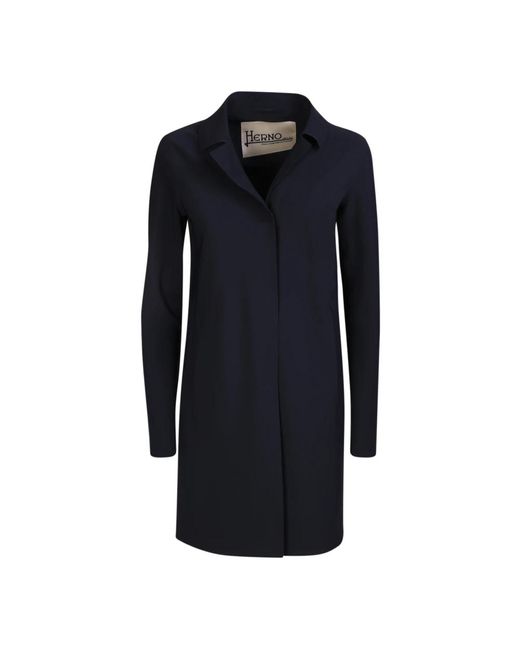 Single-Breasted Coats di Herno in Blue