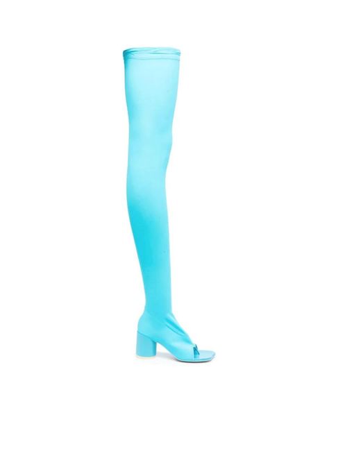 MM6 by Maison Martin Margiela Blue Over-Knee Boots
