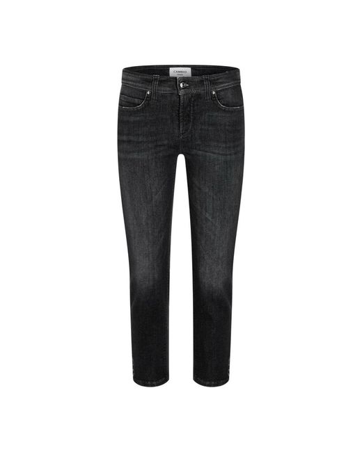 Cambio Black Slim-Fit Jeans