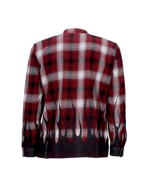 Vision Of Super Red Casual Shirts for men