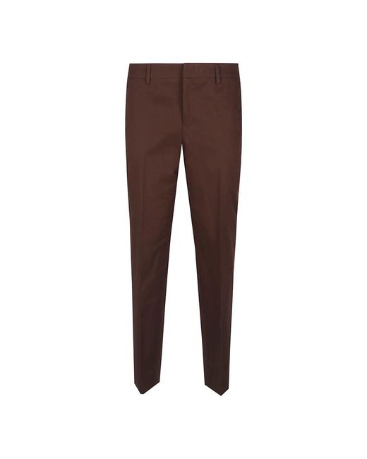 PT Torino Brown Straight Trousers