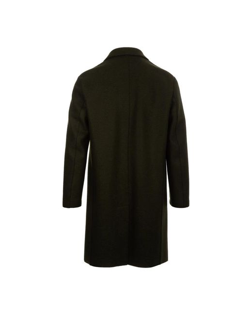 Harris Wharf London Black Single-Breasted Coats for men