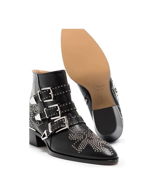 Chloé Black Cowboy & Biker Boots