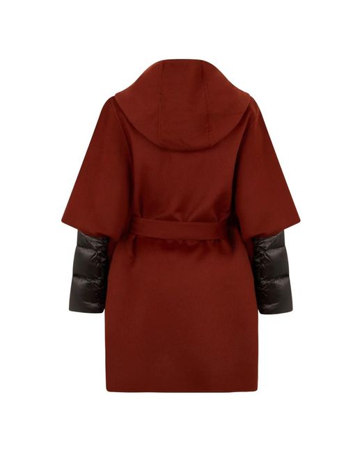 Moorer Oslo Poncho in het Red