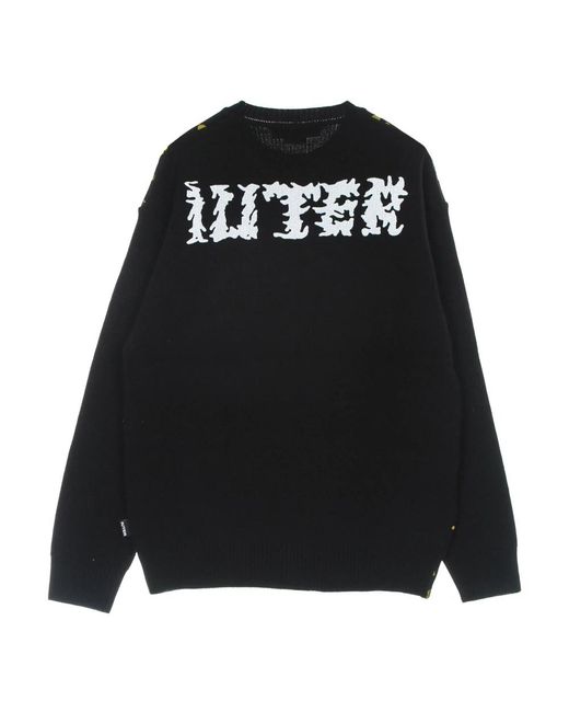 Iuter Green Round-Neck Knitwear for men