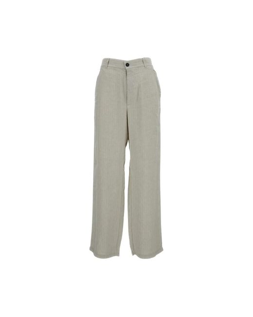 Barena Gray Wide Trousers