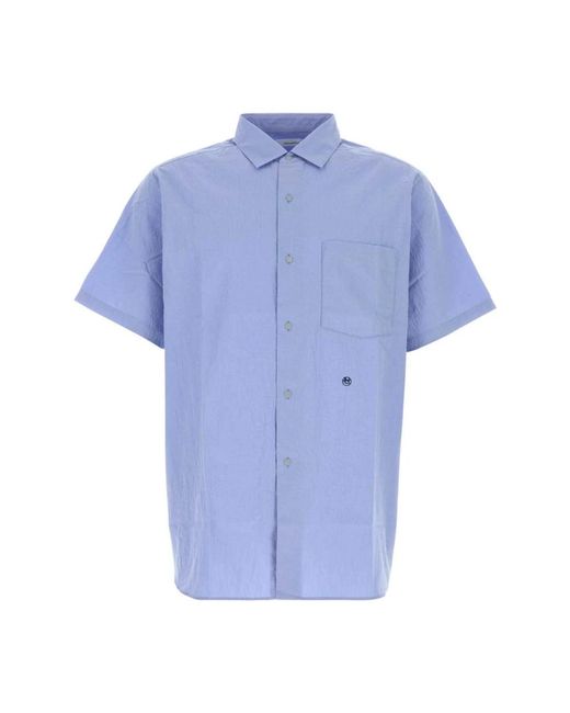 Nanamica Blue Short Sleeve Shirts for men